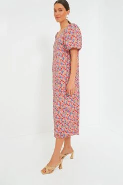 Red Poppy Floral Scalloped Serena Midi Dress -ULLA JOHNSON SHOP suWtCDAAAP0n9ki6PtuSOJIFim7yqVwX 1