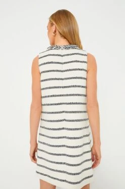 Navy Stripe Tweed Sleeveless Jackie Dress -ULLA JOHNSON SHOP t0CGLjvXmvjJBR0TrT3VEym0VqKNbA4v 1