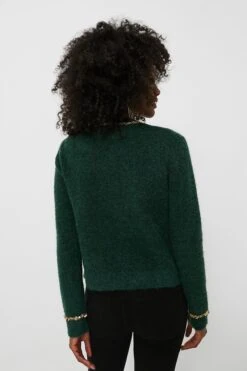 Gold Trimmed Eileen Cardigan -ULLA JOHNSON SHOP tBVlzKKvFqOtU4gaDGnBEYlrD6bbMx2t 1