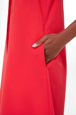 Poppy Red Sleeveless Charlie Dress -ULLA JOHNSON SHOP tMr1Ug0EZWPlto1TrwIRvr4VuiyGVmKX 1