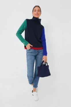 Exclusive Navy Tricolor Colorblock Park Slope -ULLA JOHNSON SHOP tYW2uBCZC5sq7qWQAoo9u8znUGqdXobN 1