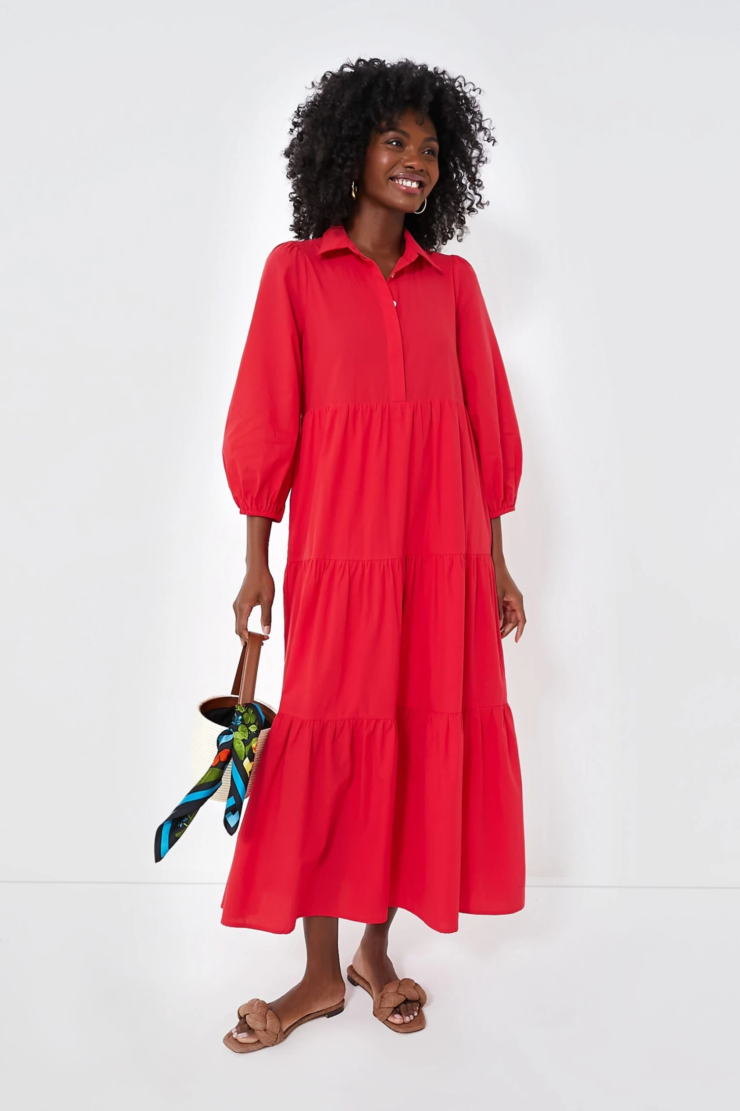 Hibiscus Red Mabel Maxi Dress 6 Hibiscus Red Mabel Maxi Dress - Image 6
