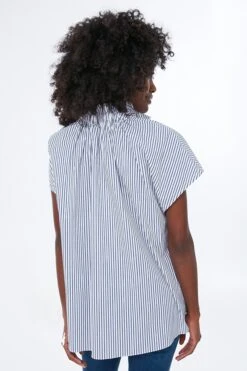 Blue Stripe Rae Blouse -ULLA JOHNSON SHOP tsvF09IrhnMaqfk1HagXfUBHvTWKc87N 1