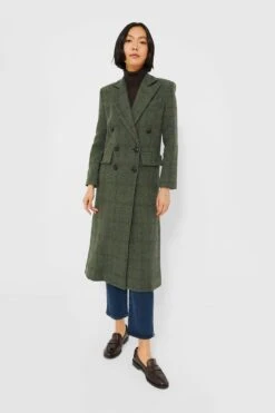 Green Plaid Wool Julius Long Coat -ULLA JOHNSON SHOP uYpVUUUaHw1xChECfpDGNBVBHTWzHIXA 1