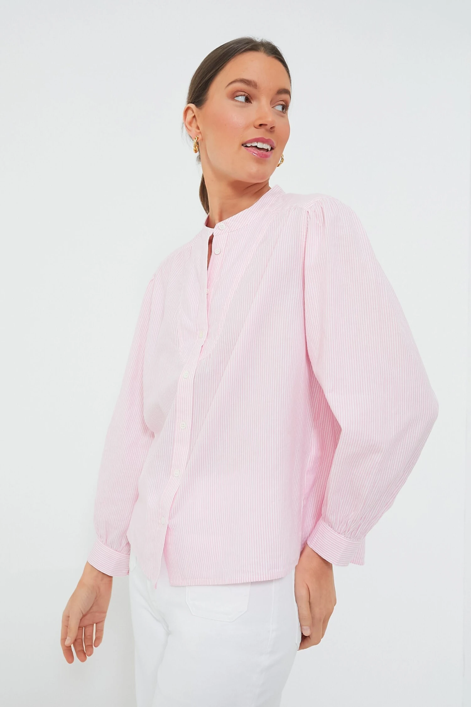 Vanessa Bruno Rose And Blanc Chouchou Button Down 3 Vanessa Bruno Rose And Blanc Chouchou Button Down - Image 3