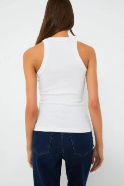 White Lily Rib Tank -ULLA JOHNSON SHOP vBbUu2UGo43FfltszUDdSuPqMeuHivRu 1