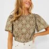 Moss Printed Molli Blouse