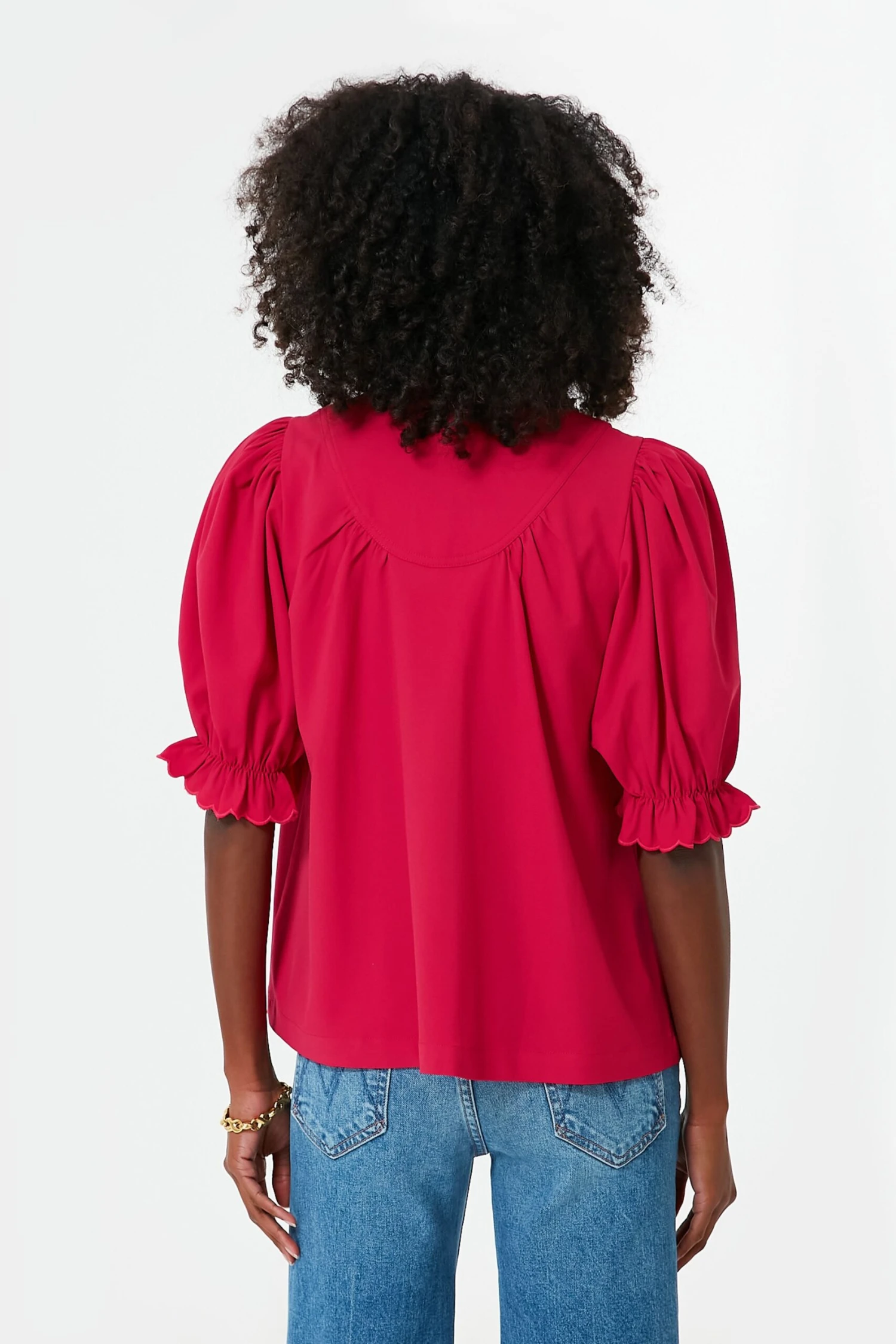 Raspberry Selena Blouse 4 Raspberry Selena Blouse - Image 4