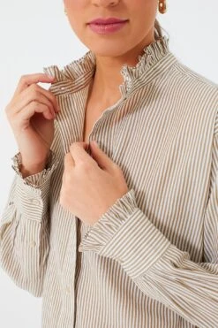 Isabel Marant Etoile Ochre Saoli Iconic Striped Blouse -ULLA JOHNSON SHOP vZynTo0VVZSWf5DCBbevuznHlMIVSJJy 1