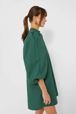 Emerald Green Astrid Dress -ULLA JOHNSON SHOP wkrDoQtq3mSgGCc4XfBVZfoc2KWpIQck 1