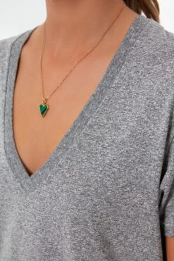 Heather Grey V Neck Tee -ULLA JOHNSON SHOP x9QzUR2aZBeo0UB3heSZ8YHIW12WsZDi 1