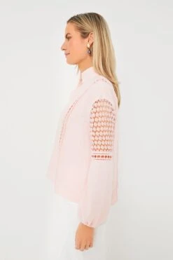 Pink Salt Eyelet Jane Blouse -ULLA JOHNSON SHOP xlN9r6K0YUu0TQcGcpx0E0eeotrAwbPj 1