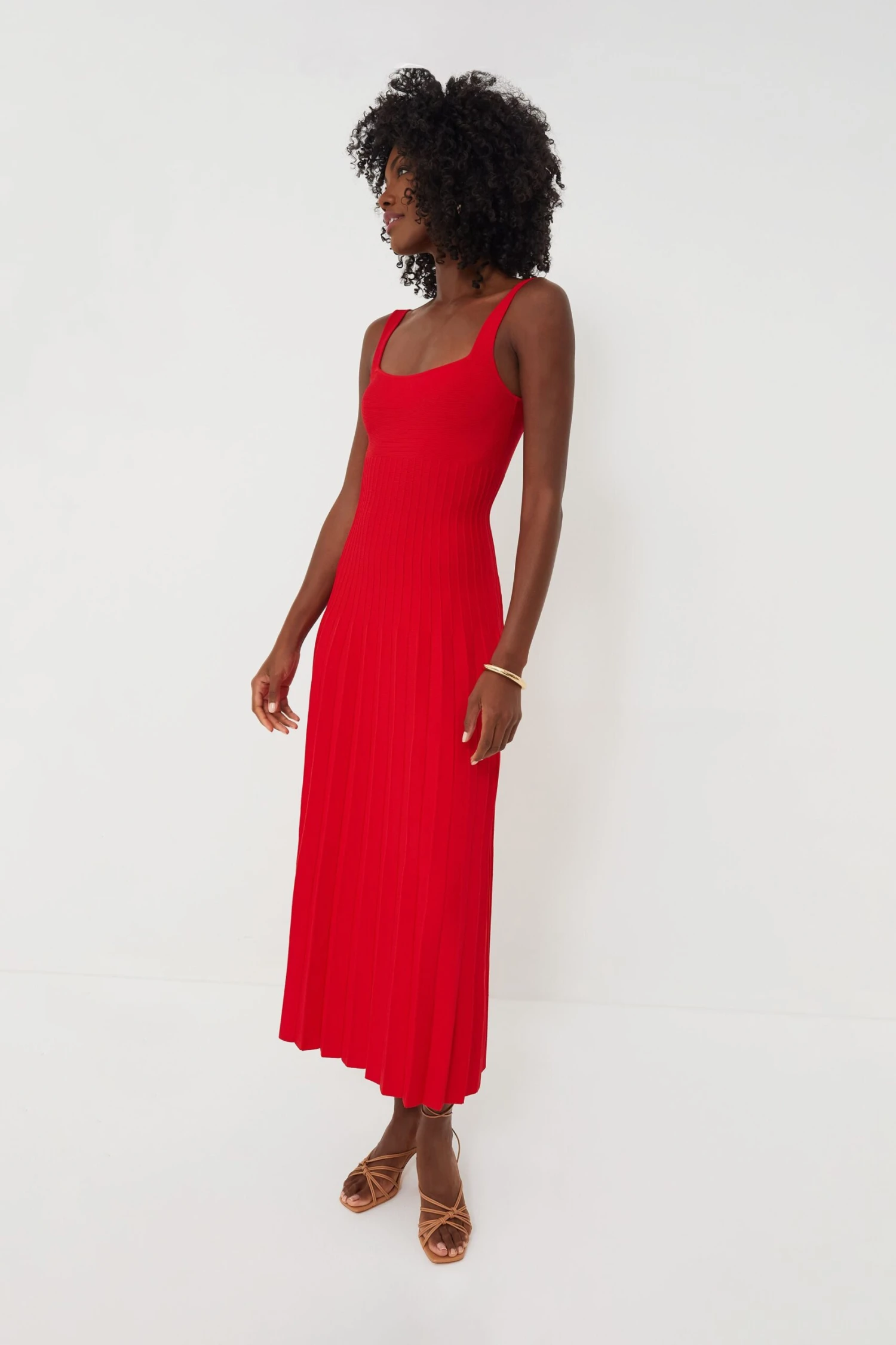 Staud Red Rose Ellison Dress 2 Staud Red Rose Ellison Dress - Image 2