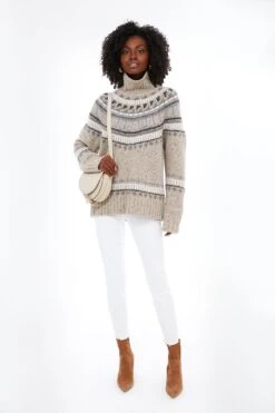 Oatmeal Combo Apres Ski Fairisle Turtleneck -ULLA JOHNSON SHOP xyXXqbGh1UOTYqfMA6TqB3VW6gHo3p6A 1