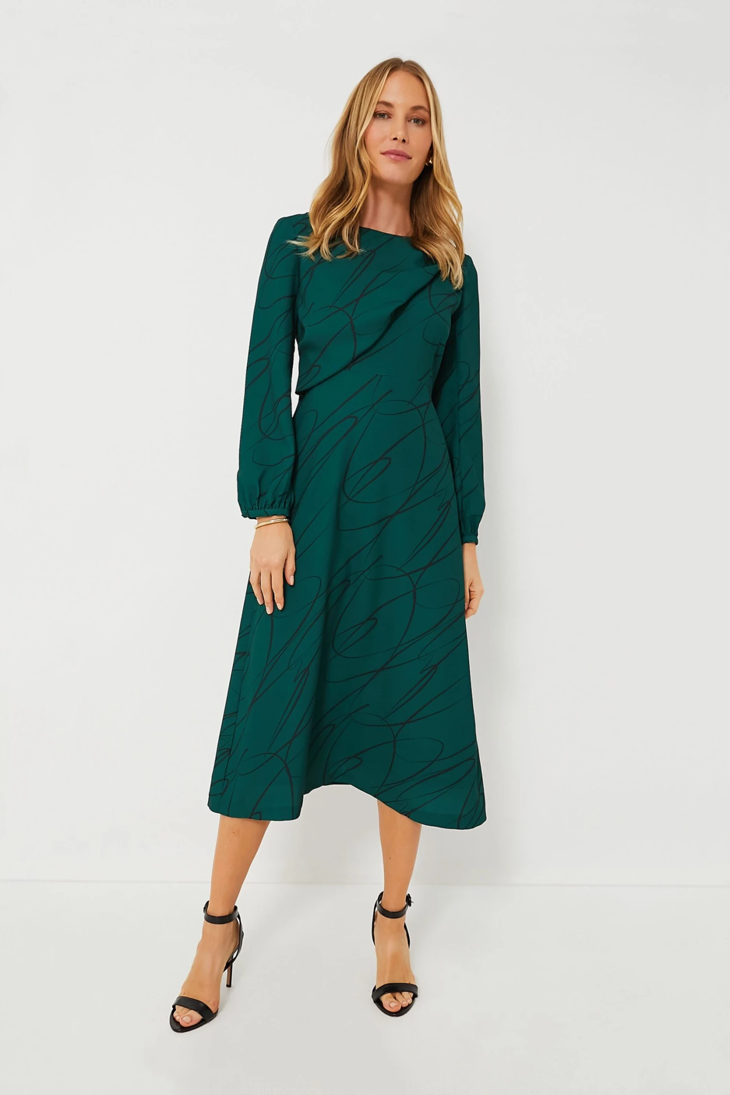 Pine Twombly Draped Macie Dress 2 Pine Twombly Draped Macie Dress - Image 2