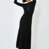 Veronica Beard Black Nami Knit Dress