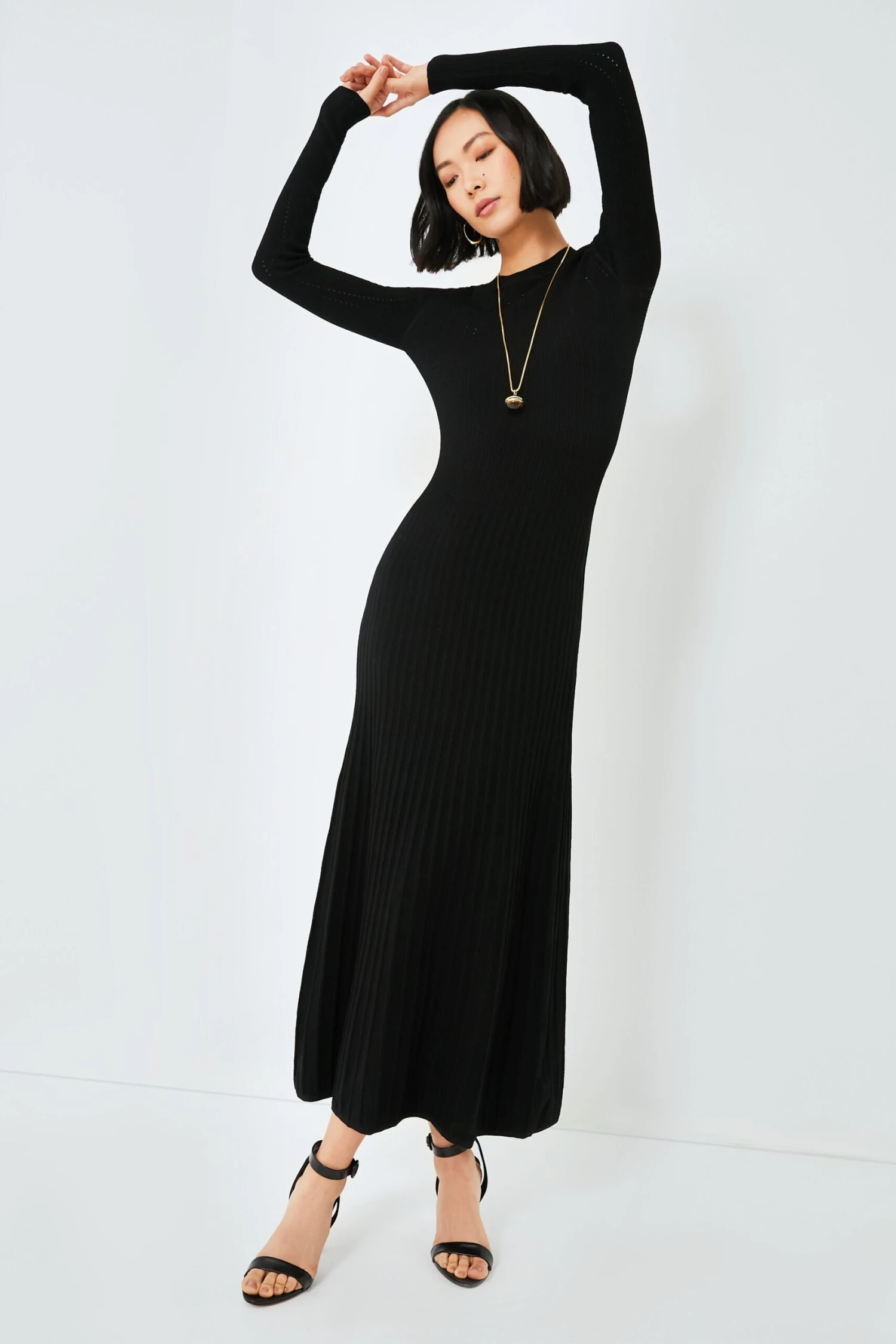 Veronica Beard Black Nami Knit Dress 1 Veronica Beard Black Nami Knit Dress