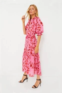 CYNTHIA ROWLEY Red And Pink Floral Saratoga Cotton Dress -ULLA JOHNSON SHOP zoLWIDciiCU0J9zvq2zExNBtxdW83UHY 1