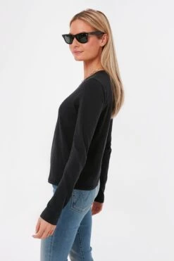 Black Modern Slub Long Sleeve Tee 7 Black Modern Slub Long Sleeve Tee -ULLA JOHNSON SHOP zv5vWx5q6oxAQMB6f3R14ONbWB73VaqJ 1